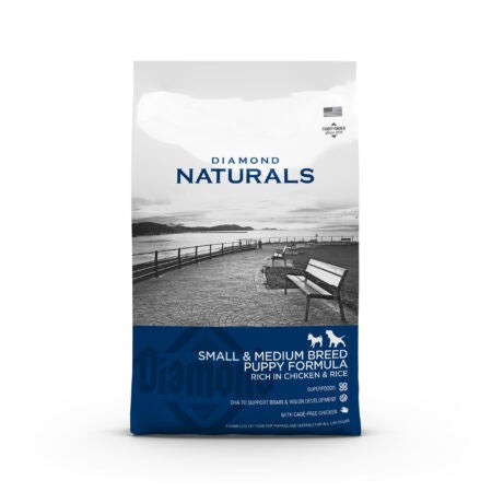 Diamond Naturals Perro Cachorro Razas Pequeñas y Medianas Sabor Pollo y Arroz 15 kg